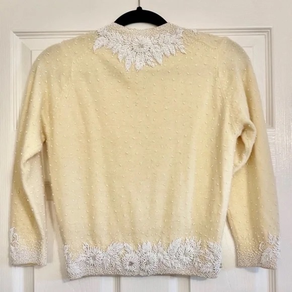 RARE 1950's Gene Shelly’s Boutique Internationale California beaded cardigan - Picture 2 of 16